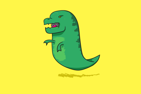 Silly Doodle: Dinosaur Ghost