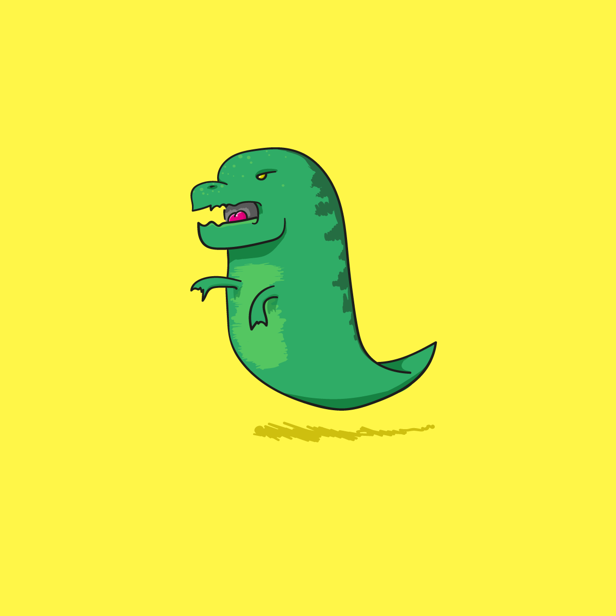 Silly Doodle: Dinosaur Ghost
